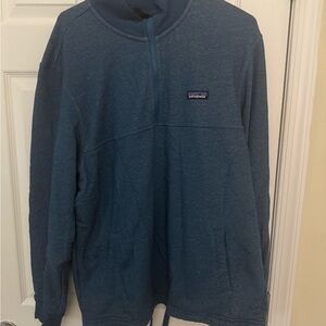 Patagonia Blue Zip Up Sweater